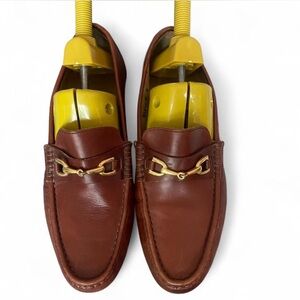 Bruno Magli Men’s Brown Leather Loafers